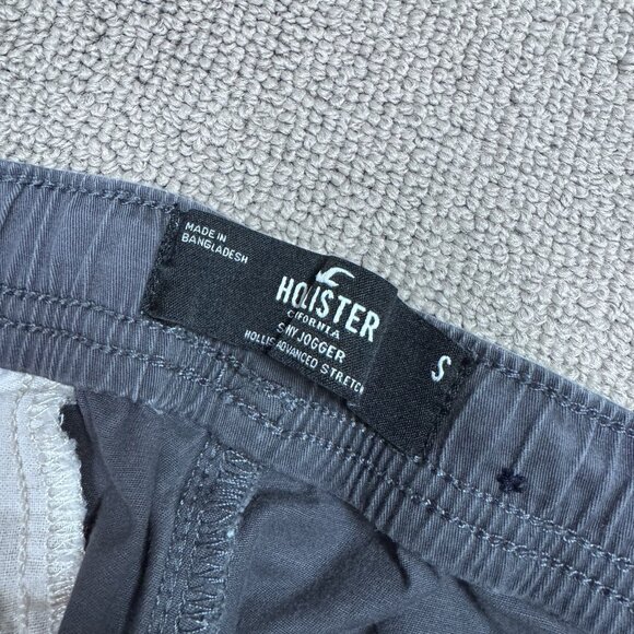 Hollister Cargo Skinny Joggers Gray Zip Pockets Men’s Size Small Drawstring - Picture 5 of 12